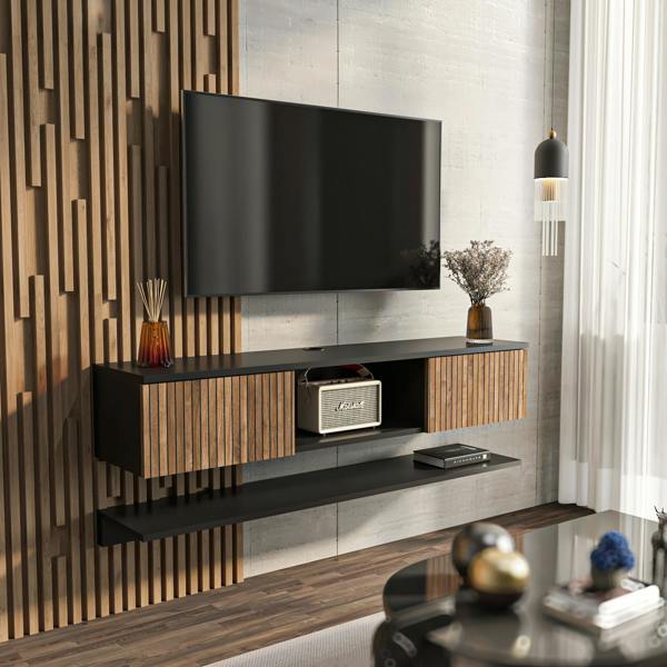Decorotika Elia Modern Tv Stand TV Cabinet for TV's up to 60"