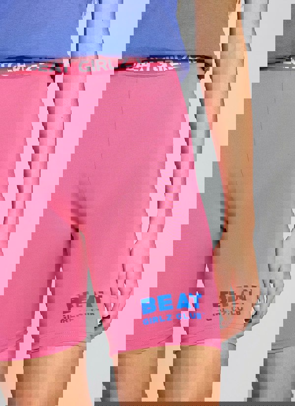 Beat Girlz Club Two Pack Flip Cycle Short - Hot Pink/Purple