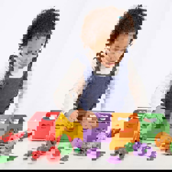 tickit Wooden Sorting Fruit & Vegetable Crates