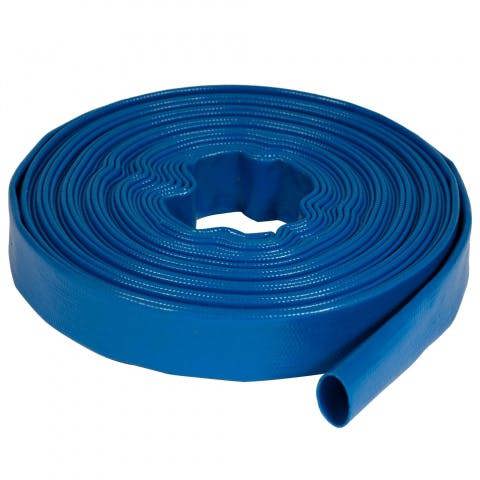 Mylek Pro-Kleen 15M PVC Heavy Duty Layflat Submersible Pump Hose For Flood Water, Hot Tubs, Ponds