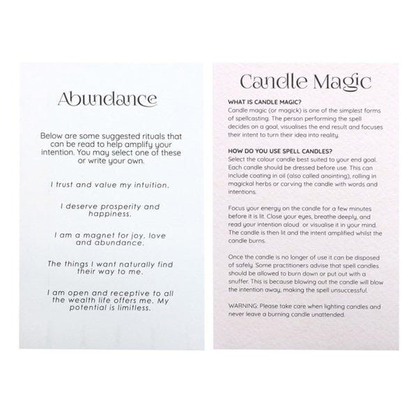 Serano Pack of 12 Abundance Spell Candles