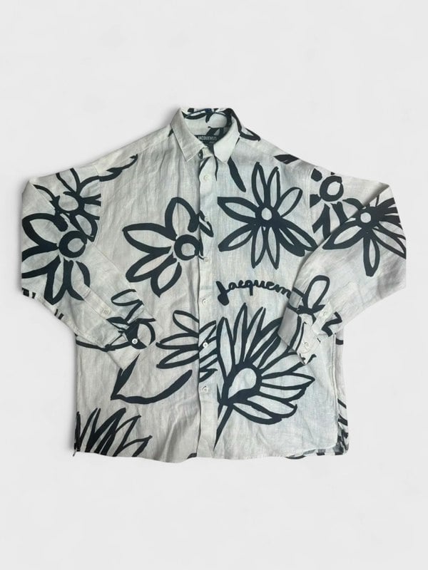 Jacquemus La Chemise Long Sleeve Shirt White