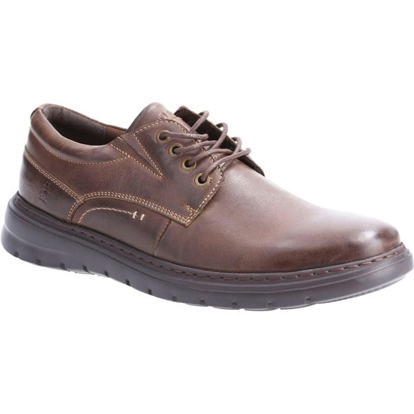 Hush Puppies Mens Triton Leather Casual Shoes - Brown