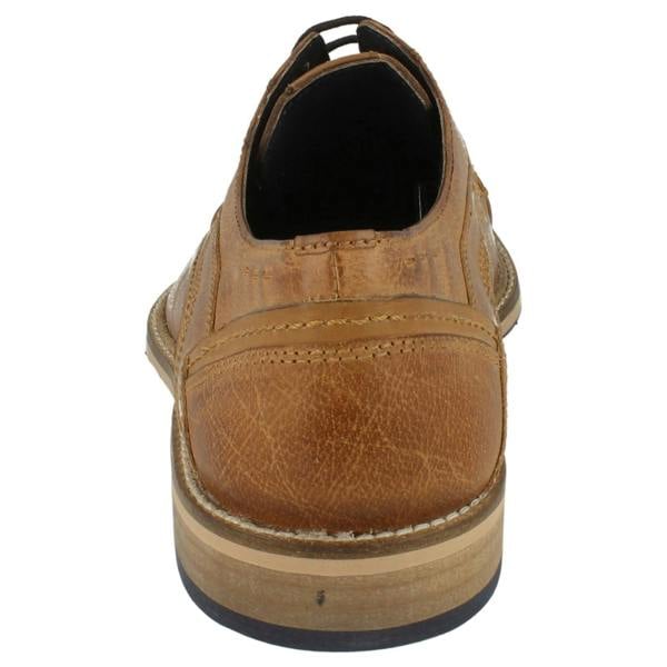 Maverick Mens Maverick Lace Up Shoe Stitched Panels and Toe Cap