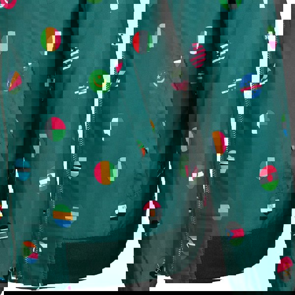 David WeJ African Nation Bomber Jacket - Green Multi