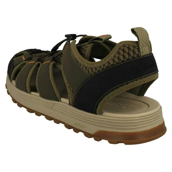 Clarks Mens Clarks Closed-Toe Mimic Grip Sole Sandals ATL Trek Wave