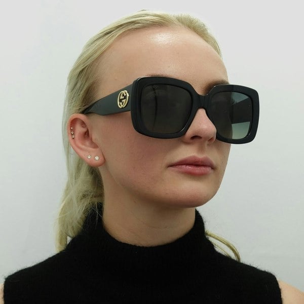 Gucci Sunglasses GG0141SN 001 Black Grey Gradient