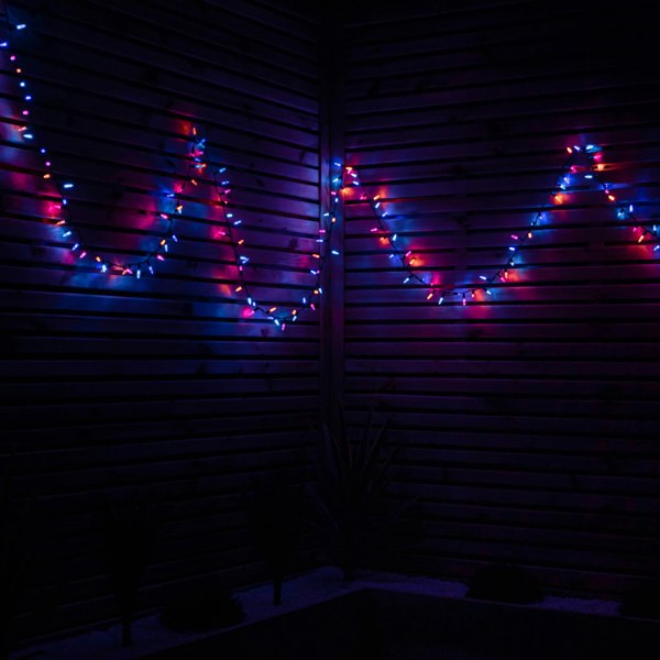 Samuel Alexander 7.5m 300 LED Multi-Action Christmas Fairy Cap String Lights with Timer in Rainbow