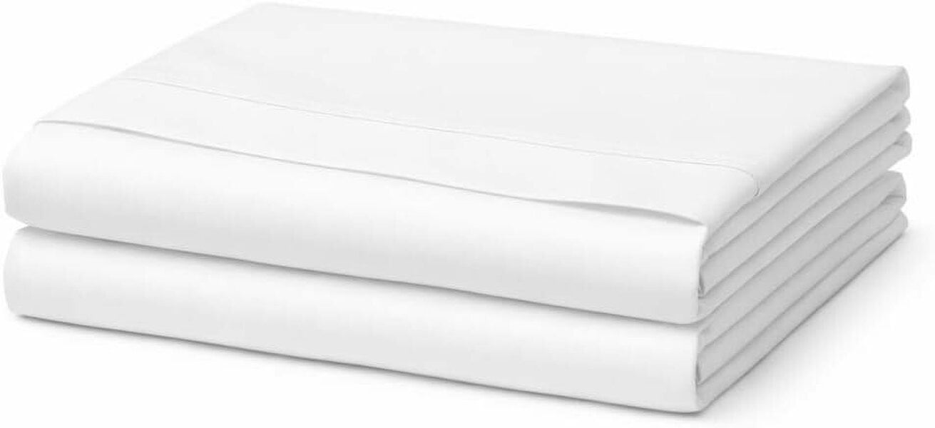 Night Zone Microfibre Flat Sheet – Ultra Soft Breathable Easy Care Bed Sheet - White