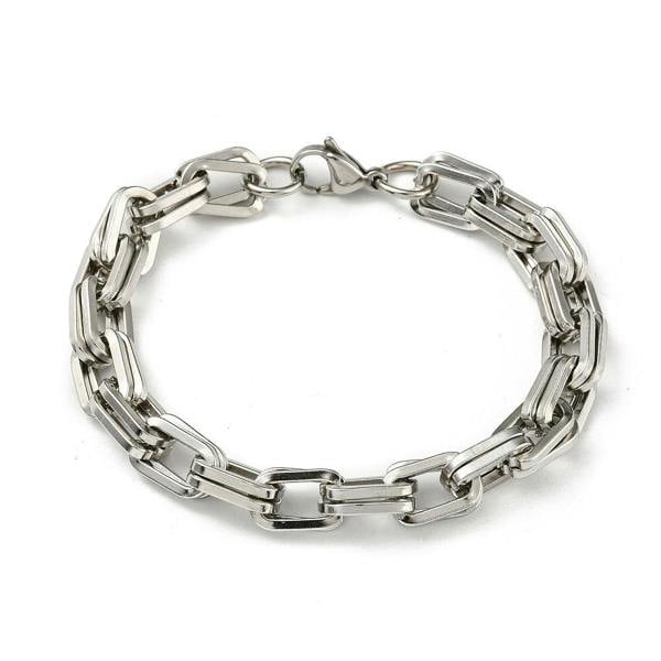 Aye Do Gifts Men's Long Link Silver Bracelet