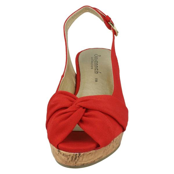 Savannah Ladies Savannah Mid Wedge Sandals