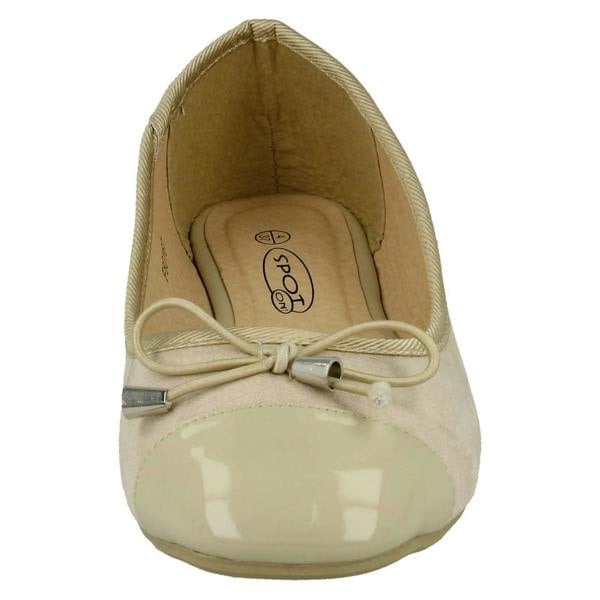 Spot On Ladies Spot On Bow Ballerina Shoes