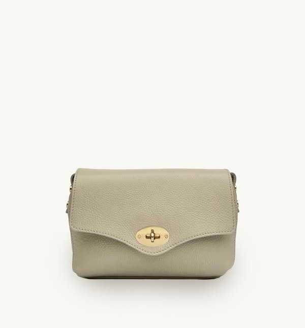 Apatchy London The Maddie Midi Stone Leather Bag