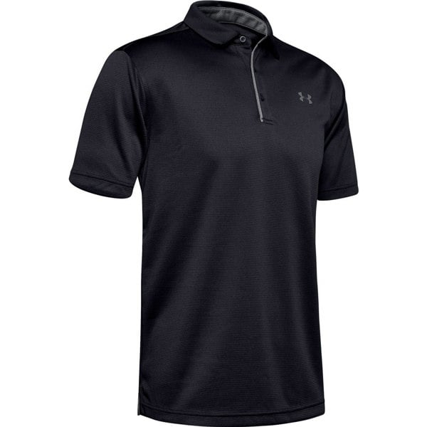 Under Armour Mens Tech Polo Shirt - Black/Graphite