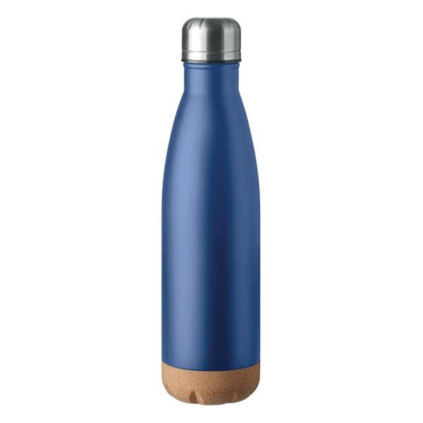 MidOcean Aspen Cork Double Wall 500ml Water Bottle - Blue - 