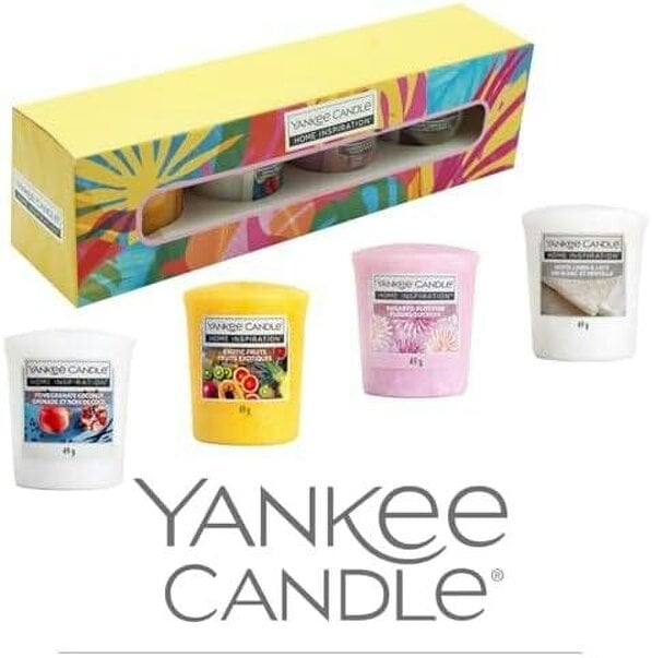 Yankee Candle Scented Candle Gift Set Bundle 4 x 49g