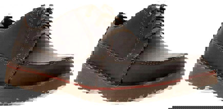 Clarks Vargo Vibe Mens Smart Lace Up Oxford Shoes, brown leather dress shoes with a classic design and sturdy sole for casual or formal wear.