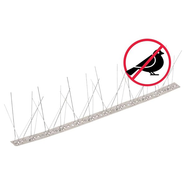Berkfield 5-row Stainless Steel Bird & Pigeon Spikes Set of 40 20 m