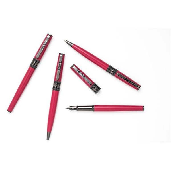 Tom Hessin Rebel Collection Jewellers Rouge Ballpoint Pen With Gunmetal Trim