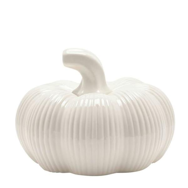 Country Living White Pumpkin Ornament