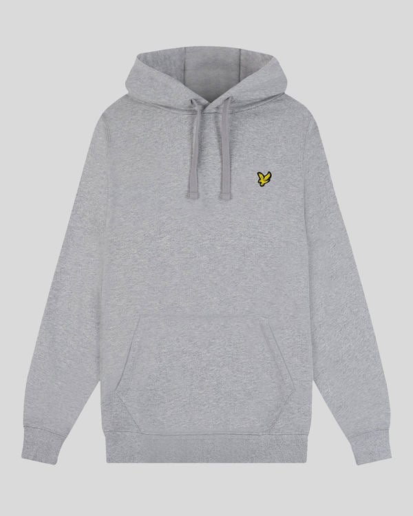 Lyle & Scott Pullover Hoodie - Mid Grey Marl