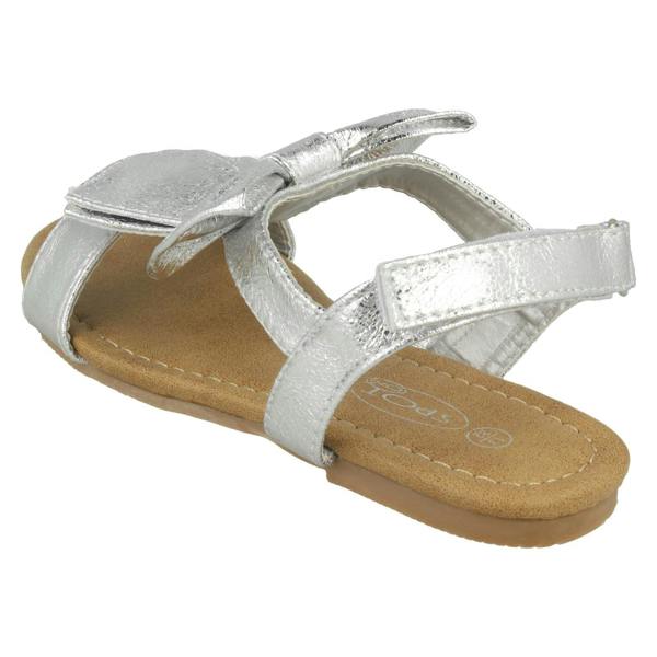 Spot On Girls Spot On Bow Trim Sandals