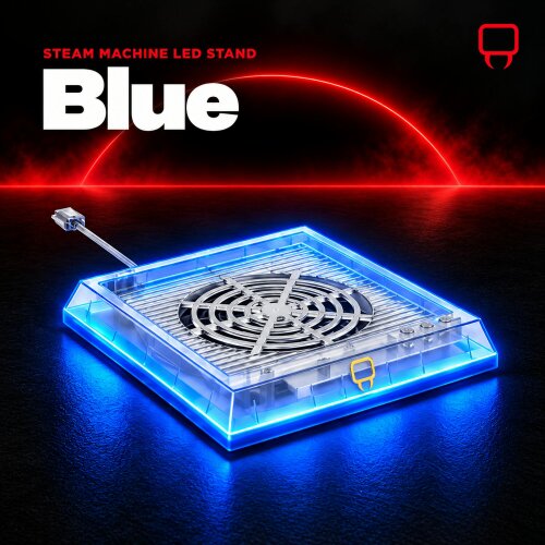 Venom Steam Machine LED Console Stand with 8 Colour RGB Lighting and Ventilated Base