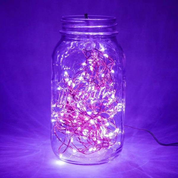4m 40 LED Cool White Copper Wire Battery Operated String Lights image 4