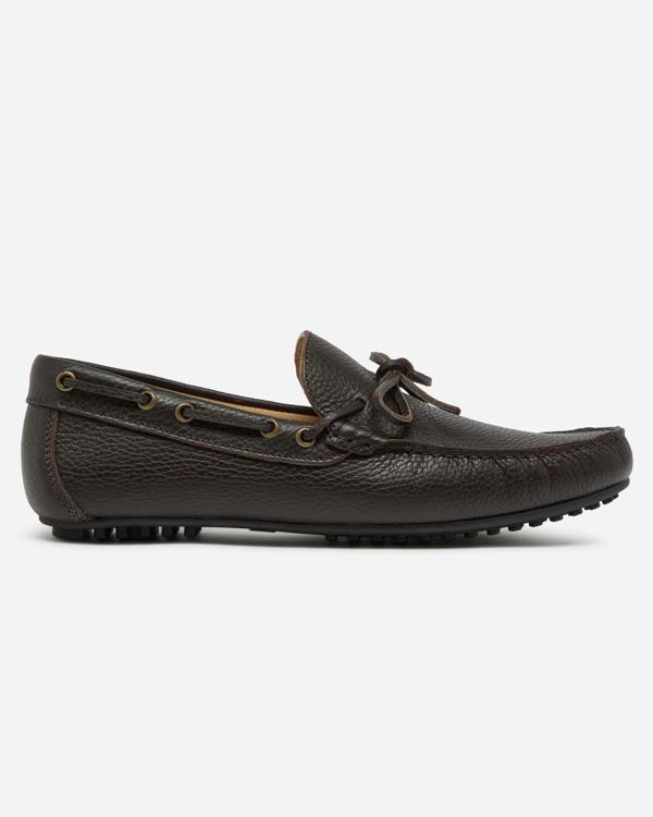 Oliver Sweeney Cano Leather Mens Driving Shoes - Brown | CHO | Designer Mens Driving Shoes