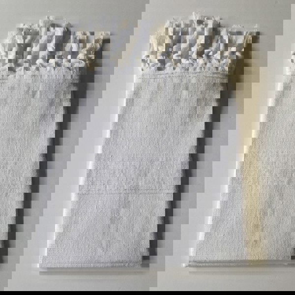 cotton hammam hand towel, white