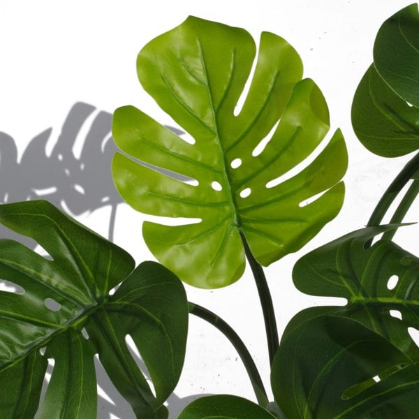 Leaf 65cm Artificial Twisted Stem Monstera Plant