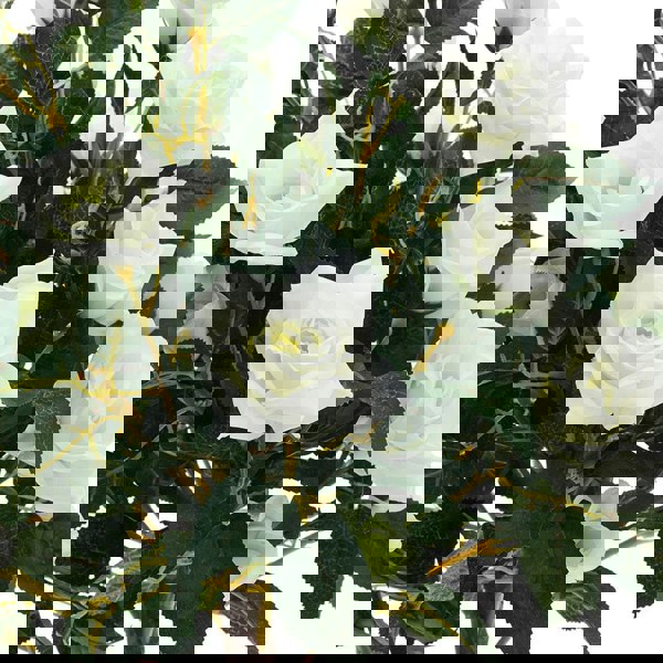 Artificial Rose Flower Tree in Pot Artificial Plants Living and Home