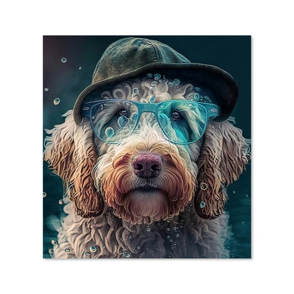 Warren Reed - Designer Labradoodle Dog Splashart Kitchen Splashback