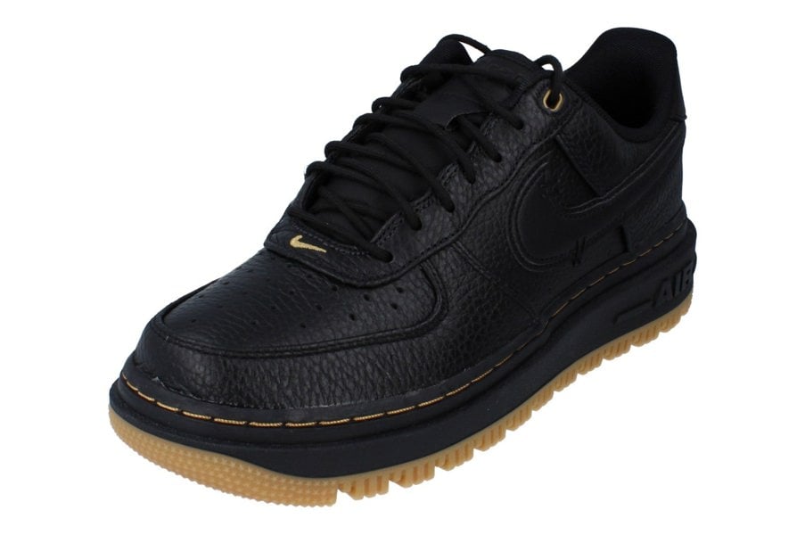 Nike Air Force 1 Luxe Mens Trainers Db4109  001 - Black Bucktan Gum Yellow 001 - Photo 0