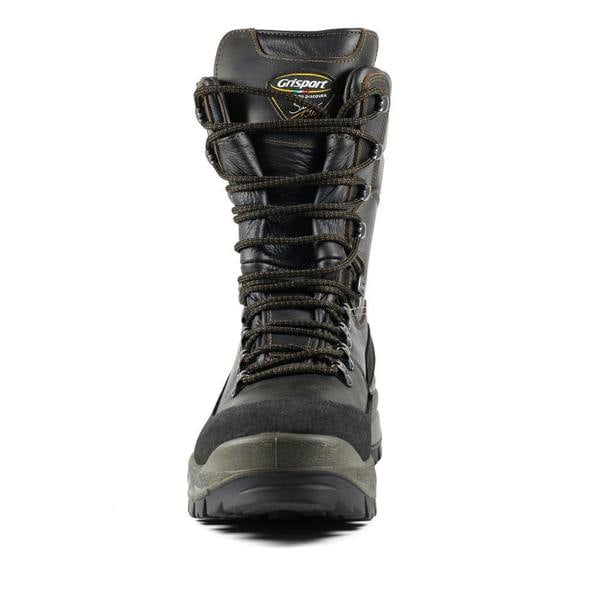 Brown High Leg Grisport Gamekeeper boots with protective rand and padded ankle