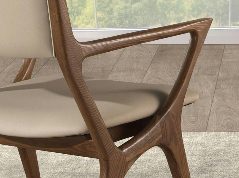 Angel Cerdá Mink leatherette chair 4199