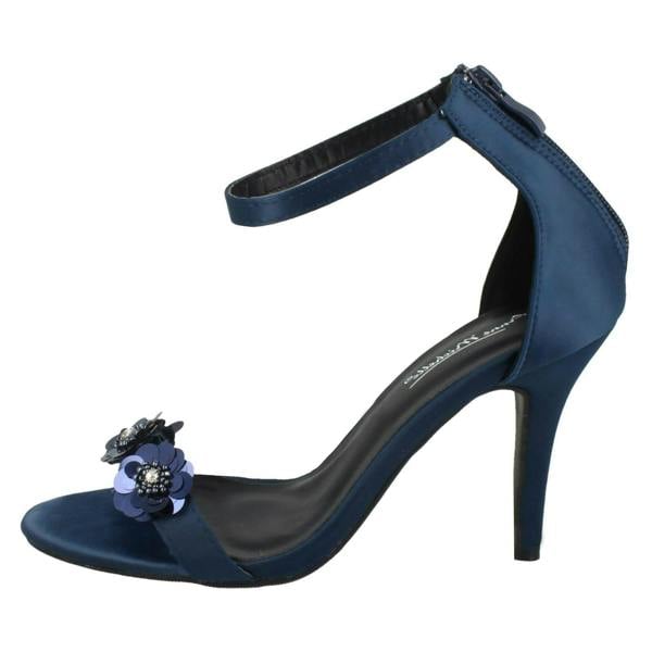 Anne Michelle Ladies Anne Michelle Flower Trim Sandals