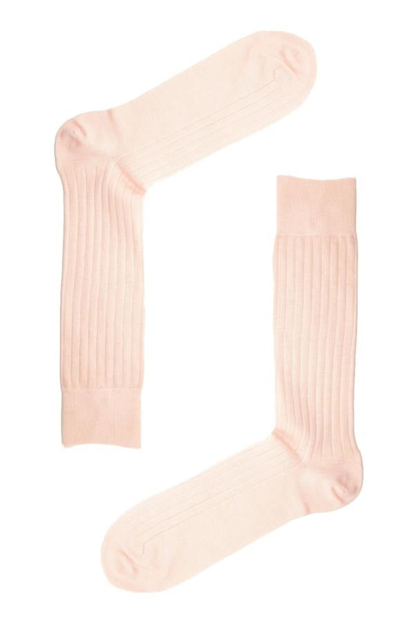 Jemsox Rose Pink Recycled Rib Mens Socks | Bold, Sustainable Style