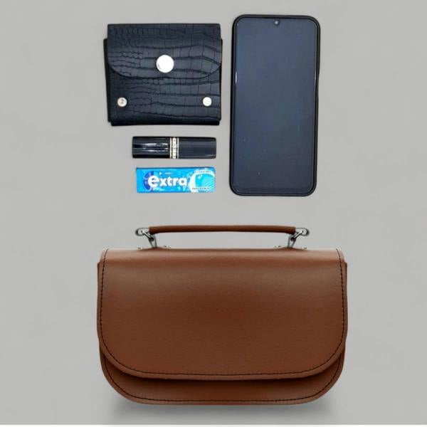 Zatchels Aura Leather Bag - Chestnut - In Stock & Ready to Ship