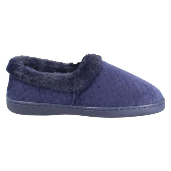 Clarks Ladies Clarks Wide Fitting Woven Quilted Slippers Twyla Star