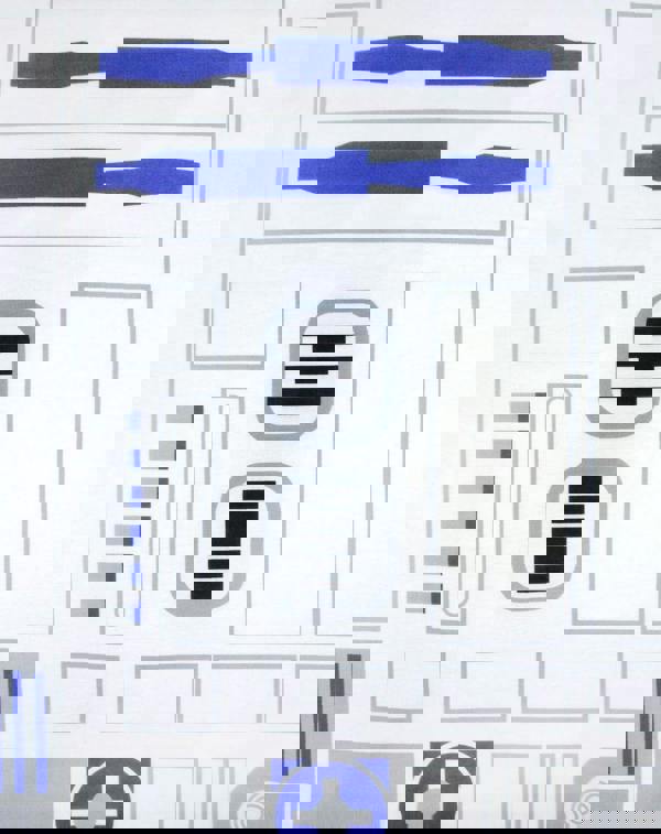 Star Wars Mens White R2D2 Short Sleeved T-Shirt