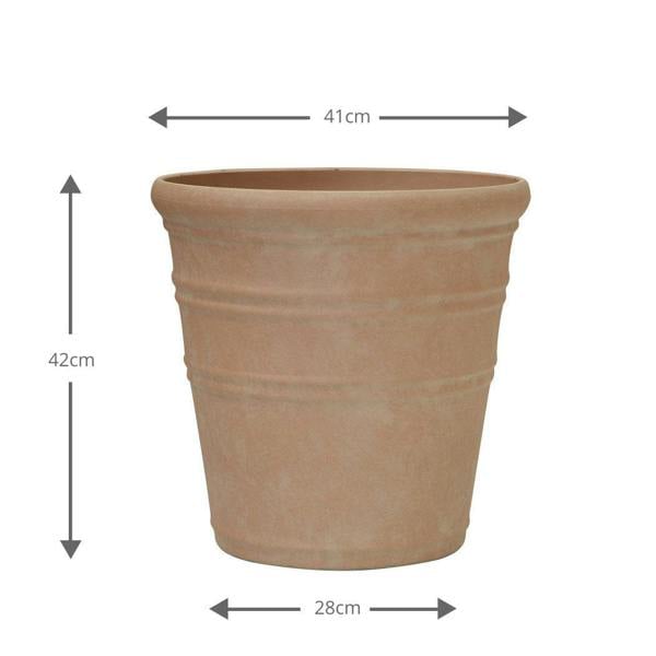Tuscany Terracotta Effect Planter 42x41cm 32L