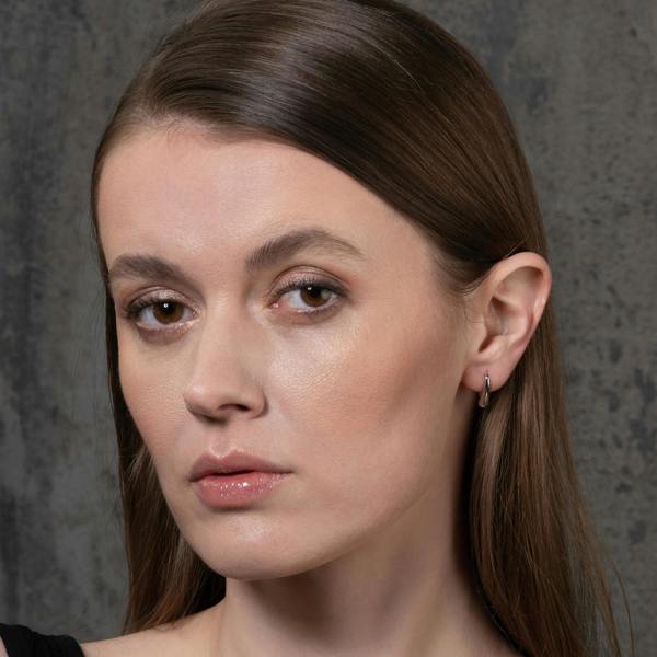 namana Small Silver Teardrop Earrings for Women and Teen Girls