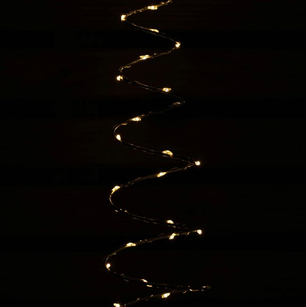 Samuel Alexander 30cm Set of 4 Light up Silver Shaped Christmas Tree Garden Path Lights with 200 Warm White LEDs