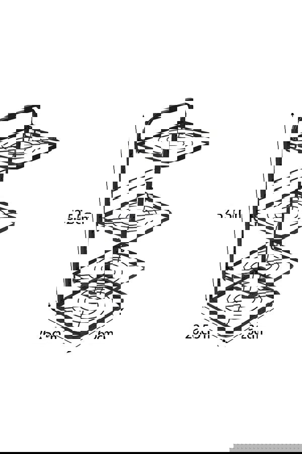 Living and Home 4-Tier Standing Pot Pan Organizer Rack Adjustable Cookware Holder Kitchen