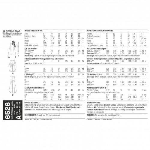 New Look Sewing Pattern 6526, Dresses for Women, A (8-10-12-14-16-18) - Intermediate