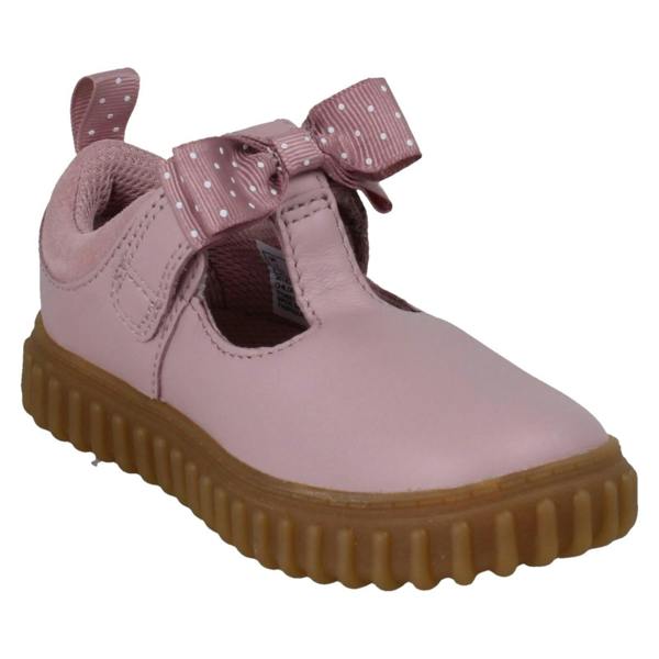 Clarks Girls Clarks Casual T-Bar Shoes Cove Bow T