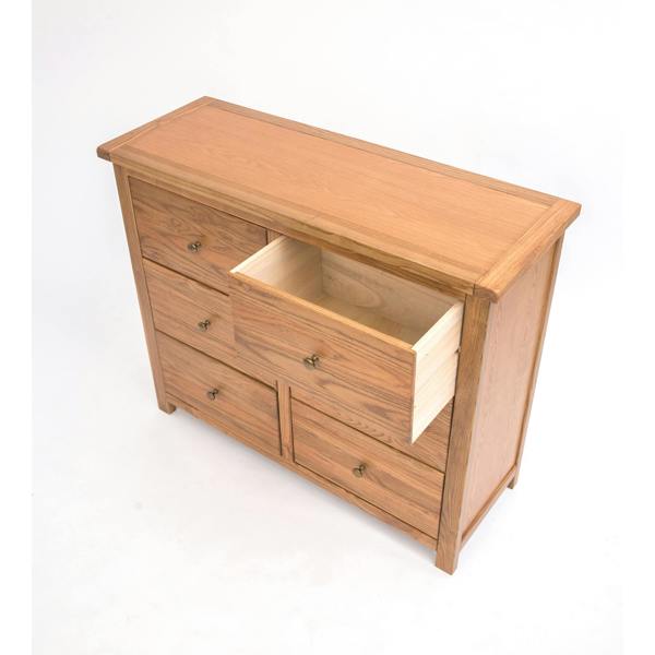 Cabinet Bits Trivento 6 Drawer Chest of Drawers Brass Knob