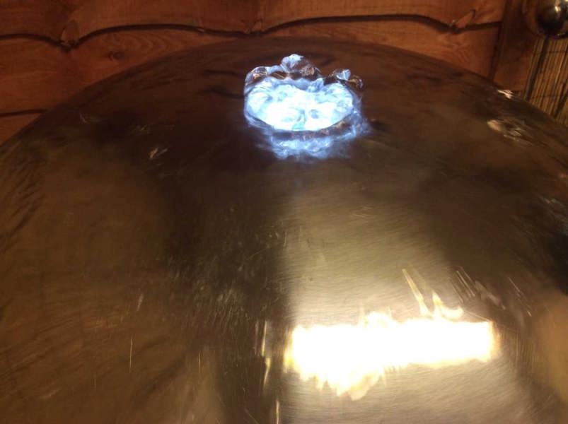 Tranquillity Water Features 75cm Stainless Steel Sphere Modern Metal Water Feature