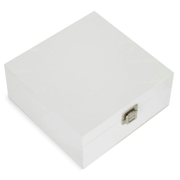 White Wooden Storage Box